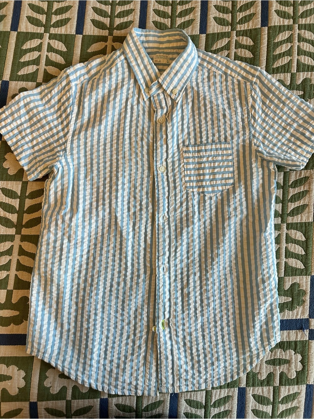 Jcrew Crewcuts seersucker size 12